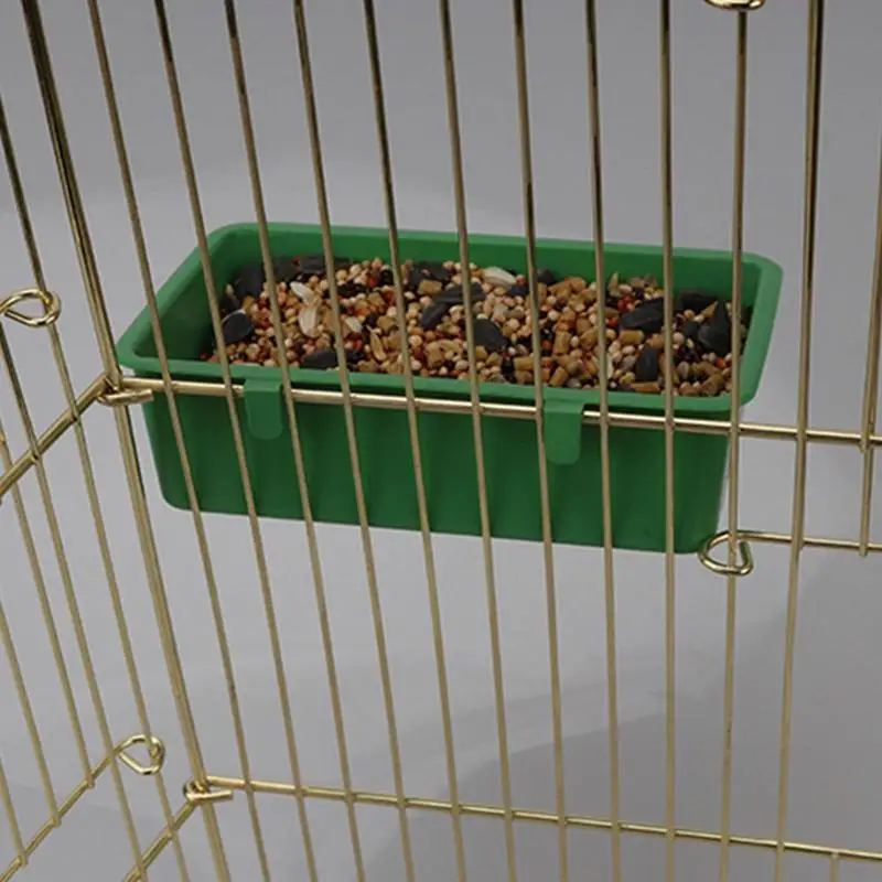 Plastic Small Bird Bath Tub Parrot Shower Bathtub Bird Food Bowl For Cage Feeders Small Parrot Cage Bowl Toys