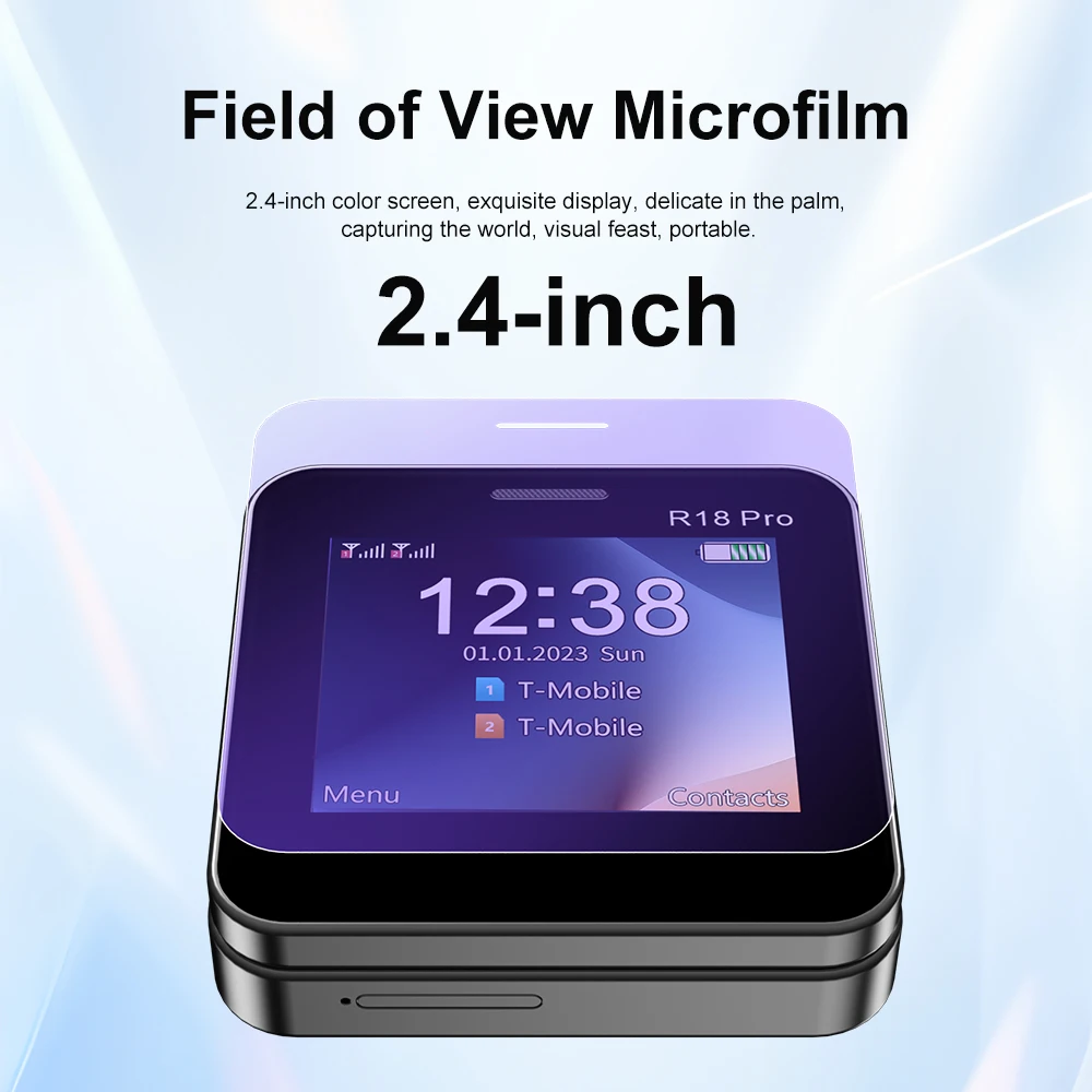 2024 NEW SERVO R18Pro Rotating Screen Mini Mobile Phone Flashlight Magic Voice 2.4" Button Slider Cell Phones Dual SIM Standby 4