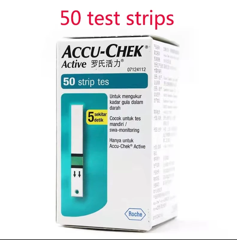 Blood Glucose Monitor Test Strips Accu Chek Active 50pcs 100pcs