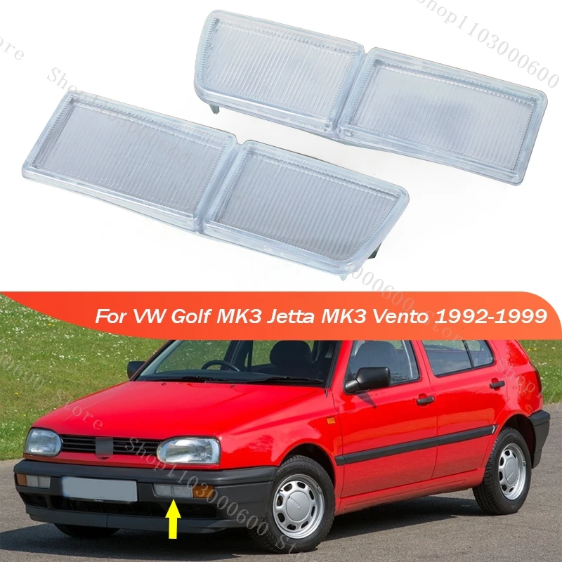 2 Pz Per Vw Golf Mk3 Jetta Mk3 Vento 1992 1993 1994 1995-1999 Paraurti Anteriore Riflettore Fendinebbia Copertura Della Lampada 1 H0941777 1 H0941778