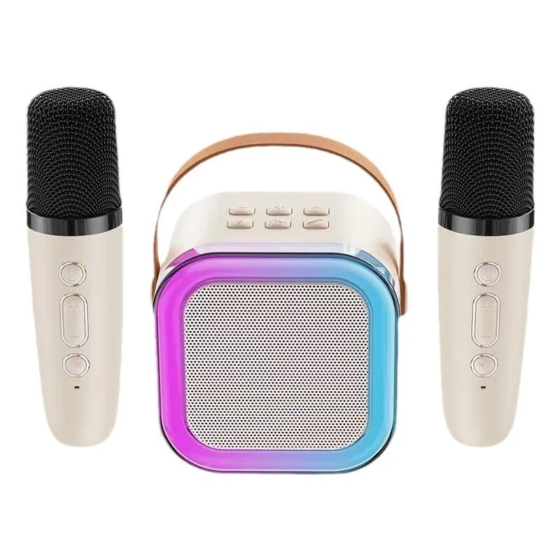 Wireless Microphones Machine KTV DSP System Bluetooth Speaker HIFI Stereo Surround For Kids And Adults Party Gift