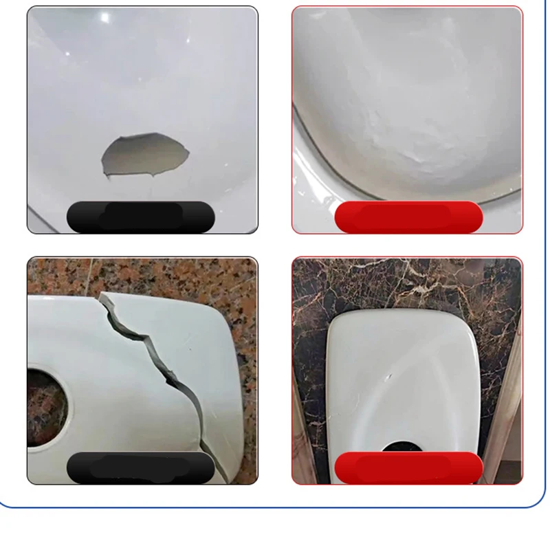 Tile Repair Glue 30/100g AB Adhesive Ceramic Marble Floor Tile Toilet Washbasin Crack Caulk