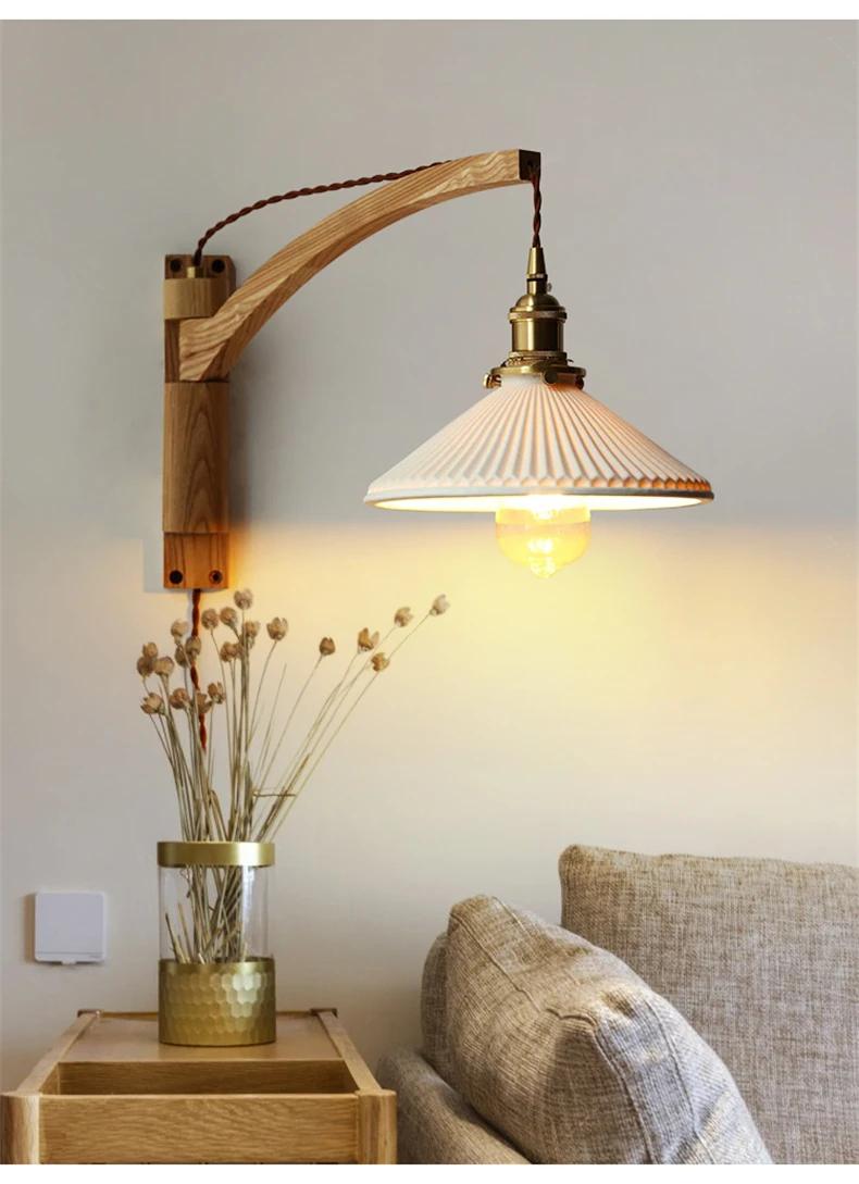 Lightess Applique Da Parete Interno Vintage, Lampada Da Parete - Foto 3