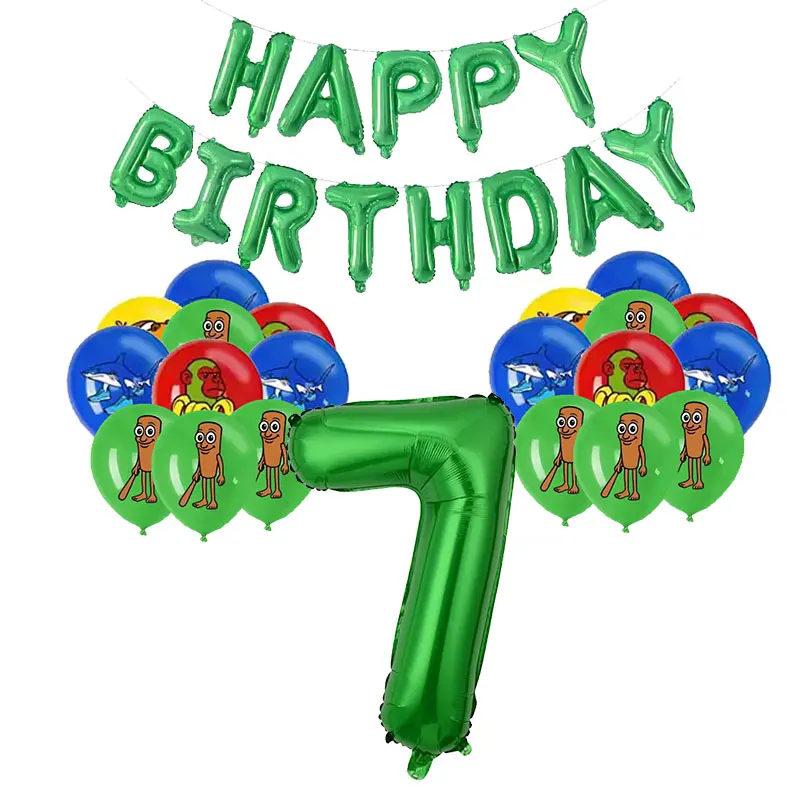 Brainrot Italienische Geburtstagsparty-Dekoration, Einweggeschirr, Ballon, Tralalero, Tischdecke, Geschenktüten, Kuchen, Kindergeburtstag, Gastgeschenk – Detail 29