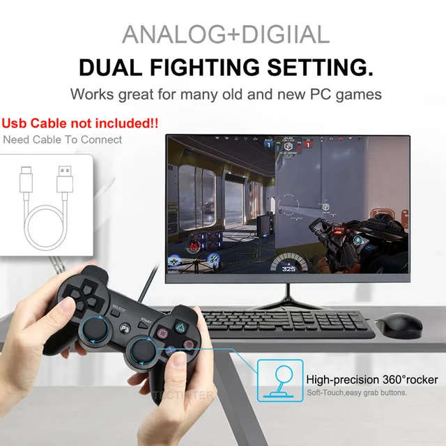 Controller Support Bluetooth For SONY PS3 Wireless Gamepad for Play Station 3 Joystick Console For PS3 Controle For PC 2 Controller Support Bluetooth For SONY PS3 Wireless Gamepad for Play Station 3 Joystick Console For PS3 Controle For PC 2