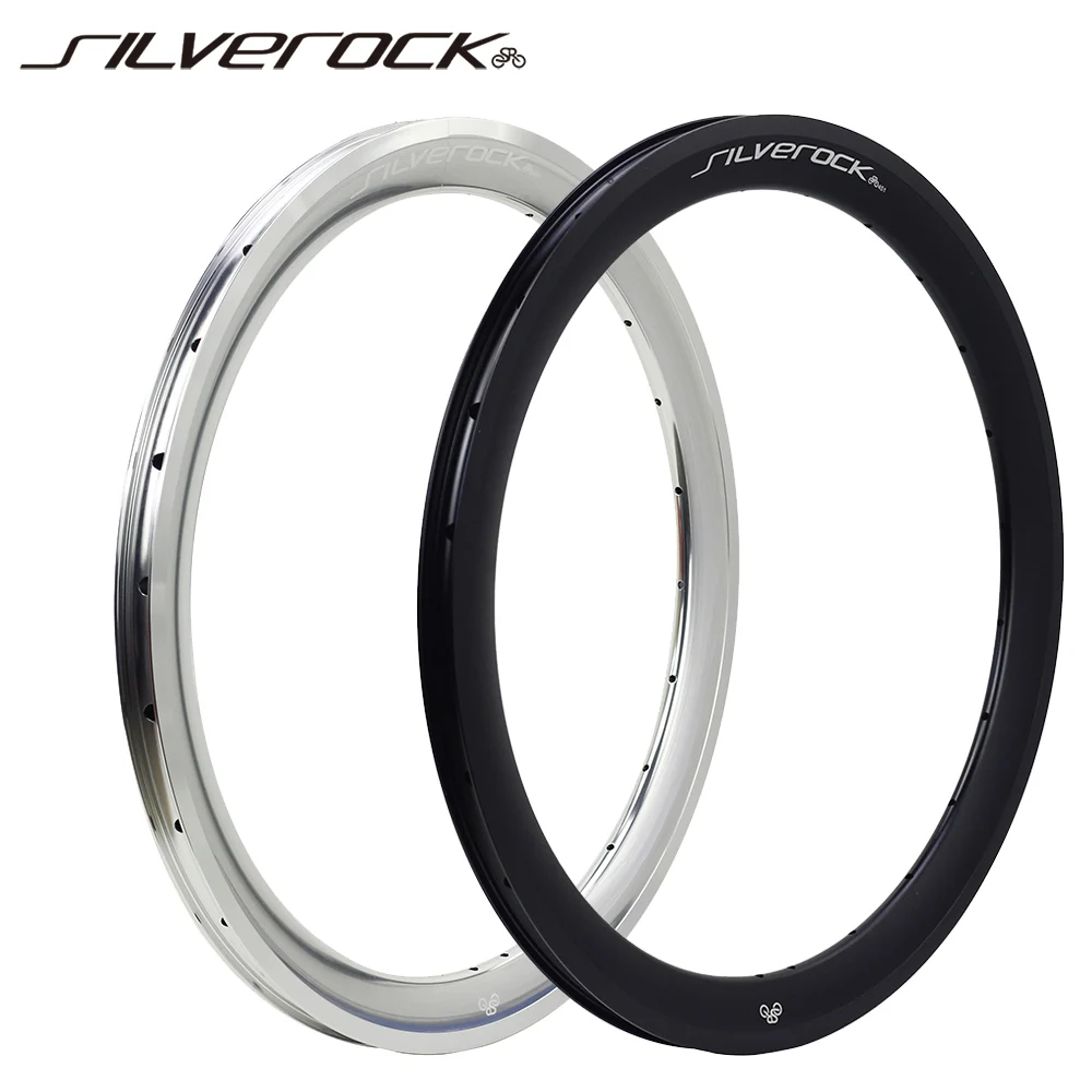 

SILVEROCK SR38A Rim 22" 451 16H 20H 24Hole for Minivelo Fnhon JAVA TERN Folding Bike V Caliper Disc Brake Seamless Welding Rims