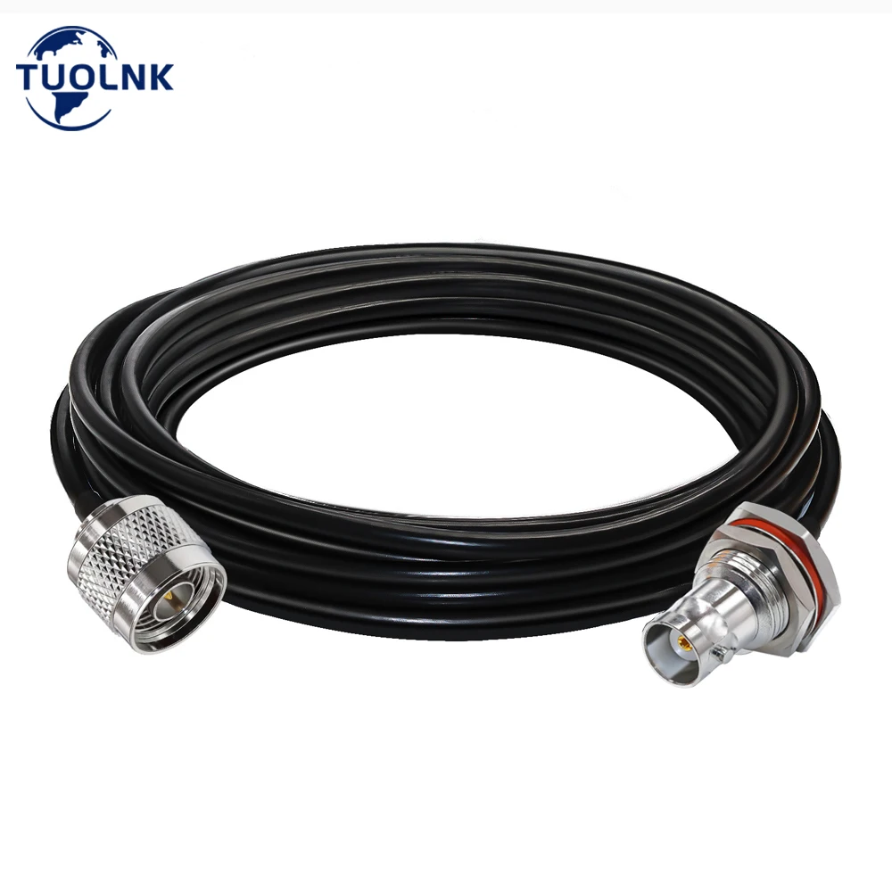 

RG58 Coaxial Cable TNC Male Plug to BNC Female Waterproof Connector WiFi Antenna Extension Cable Low Loss Coax Cable 20cm