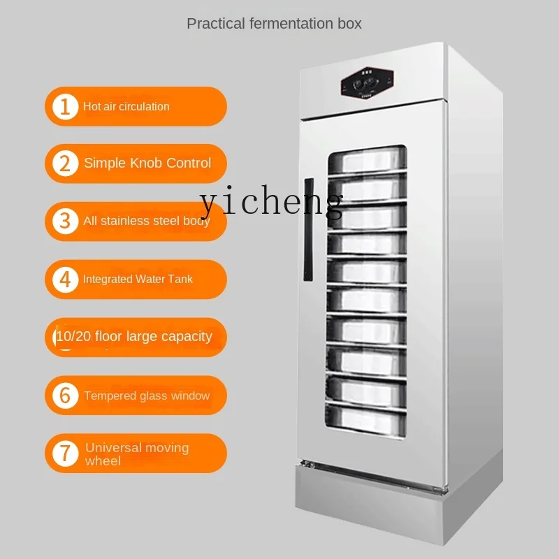Tqh Bread Fermenting Box 6-Layer Cage Drawer Steamed Buns Stainless Steel Constant Temperature Steamer Fermenter 2