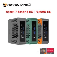 Topton Mini PC AMD Ryzen 9 7940HS ES R7 8845HS ES Gaming PC USB4.0 Dual LAN 2xDDR5 Windows 11 Pro Nuc Mini Computer WiFi6 2