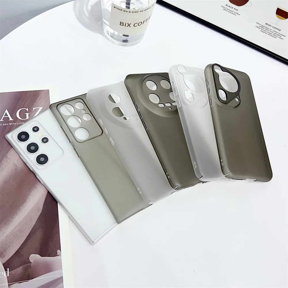 Ultra-Thin Matte Armor Transparent Hard Case - Shockproof Cooling Slim Cover