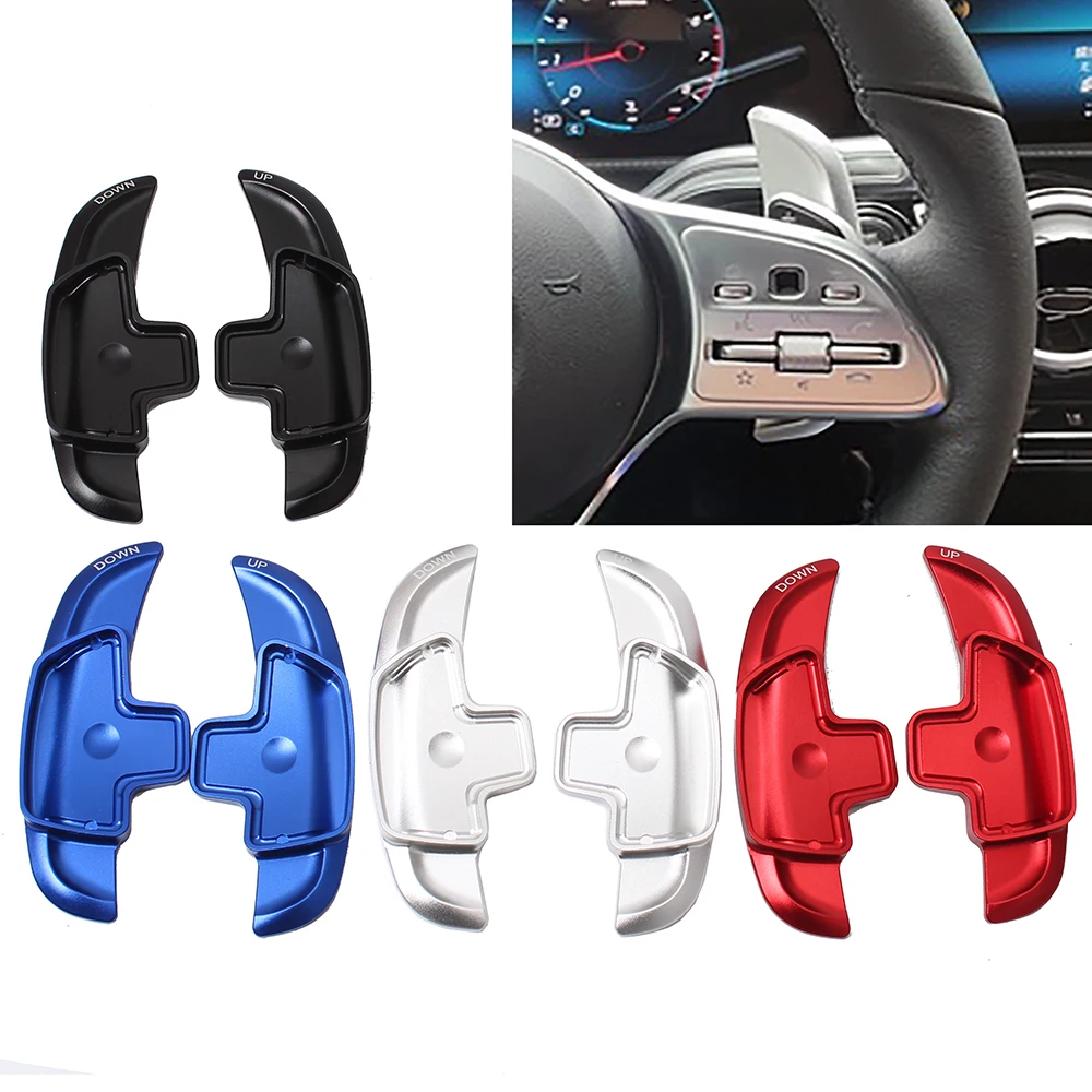 Лопастное переключение для Mercedes-Benz A Class W177 Sedan V177 MB A180 A180d A200 A250 2019 2020 автомобильные наклейки на рулевое колесо переключатель передач DSG Лопастное переключение для Mercedes-Benz A Class W177 Sedan V177 MB A180 A180d A200 A250 2019 2020 автомобильные наклейки на рулевое колесо переключатель передач DSG