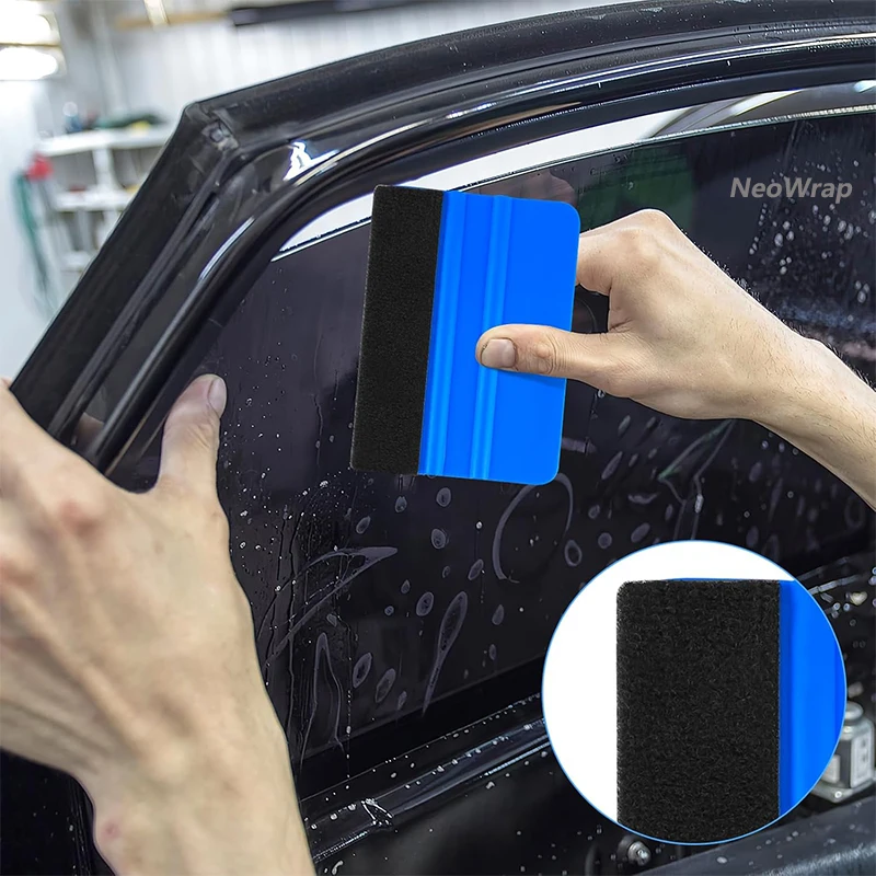 Durable Felt Edge Squeegee Craft Knife Set 4 Inch for Car Vinyl Film Wrapping Decal Squeegee Window Tint Scratch free Scraper