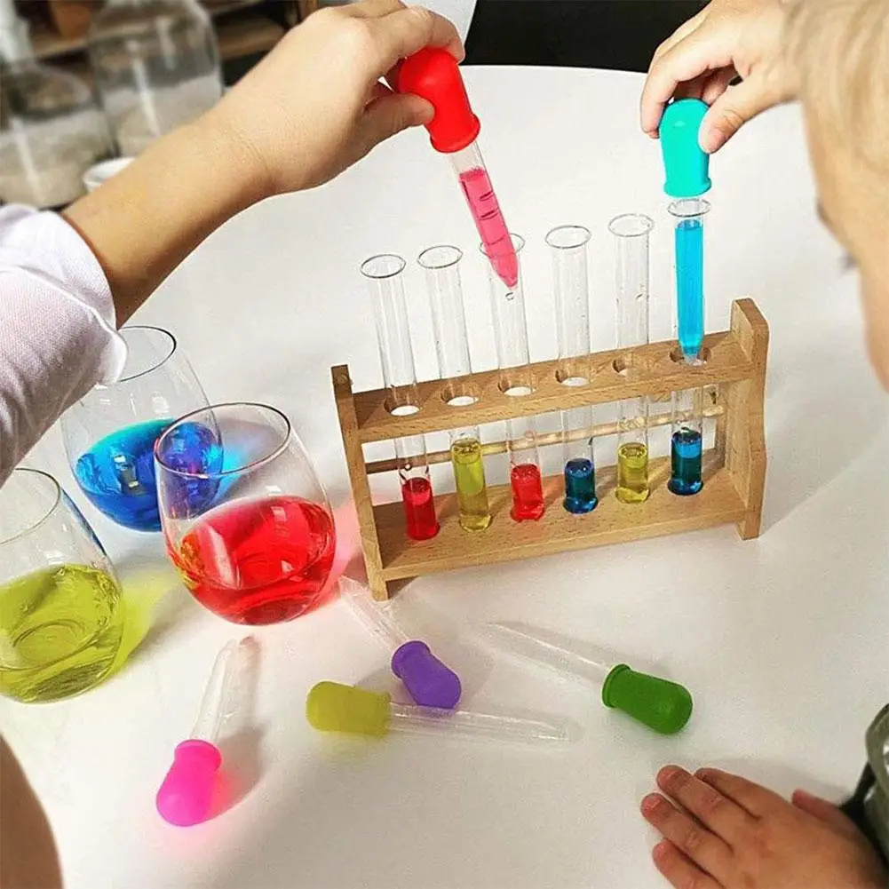

10Pcs/Set 5ml Silicone Plastic Pipette School Lab Experiment Supplies Dropper Feeding Medicine Liquid Eye Ear Pipette Dropper