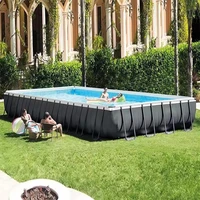 Piscine gonflable hors sol en PVC plastique portable, grande taille, pour enfants et adultes 2