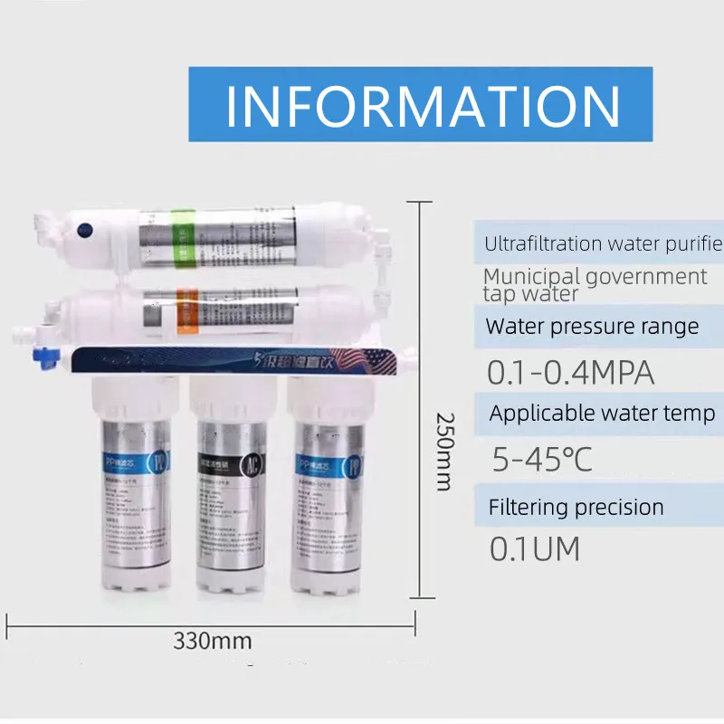 Kitchen Under Sink Ultrafiltration Large kitchen water filter with Tap 5 Stages Direct Drink Water Filter System Purification water purifier filter