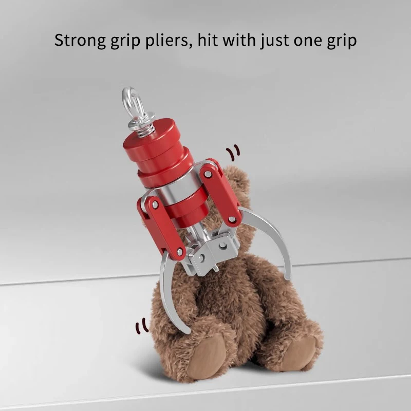 Description Picture 5 of item1pc Mini Claw Metal Catcher Plier Keychain Crane Game Machine For Coin Operated Arcade Toy Gift Clamp Turntable Vending Machine