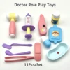 Random 11Pcs Children Learning Educational Role Play Set Plastic Kids Pretend Play House Doctor Toy 1