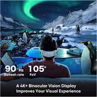 New VR MR Headset 3D Wireless VR Glasses 6DOF Virtual Reality 4K Display for Steam Games All-in-one Headset 5