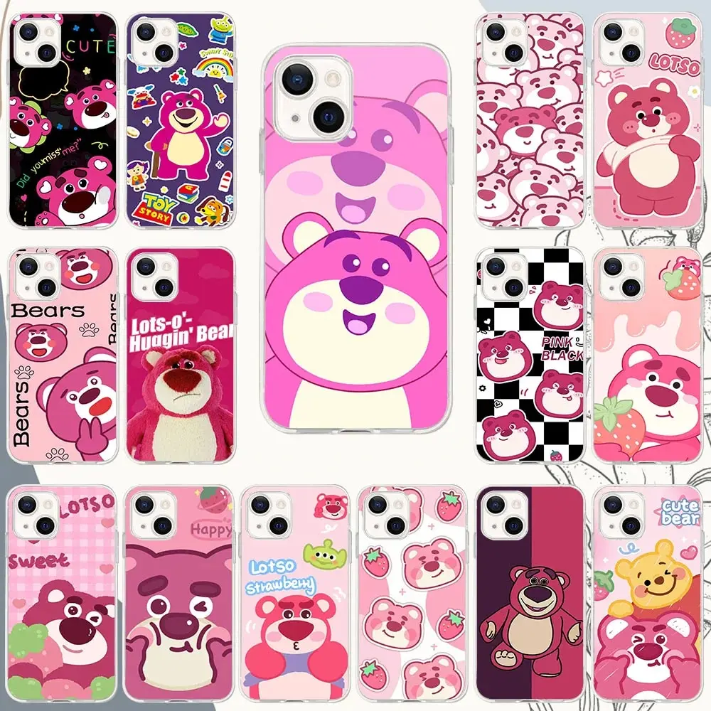 Custodia Morbida Tr-63 Strawberry Bear Per Realme Narzo 50 50A C15 C17 C11 C12 C25 9 10 Prime Pro Plus