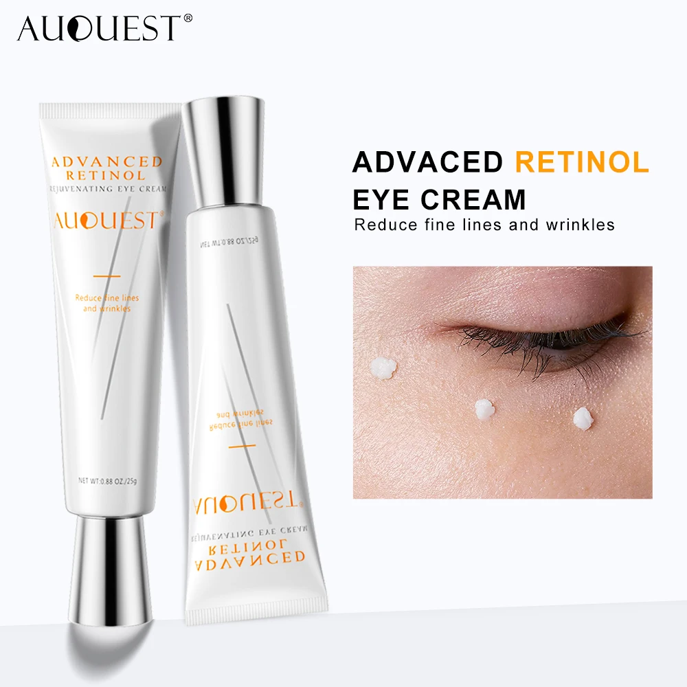 

Retinol Eye Cream Vitamin E Dark Circles Fading Eye Bags Puffiness Smoothing Cream Skin Care Products AUQUEST