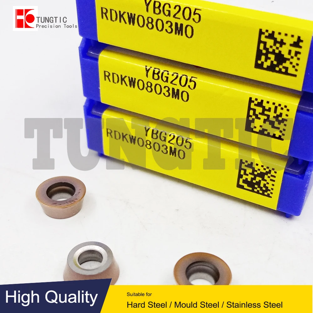 

RDKW0803MO YBG205 Milling Cutter CNC Tool Lathe Machining Tools Lathe Cutting Tool Metal Turning Tools Inserts RDKW 0803MO