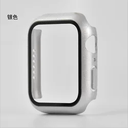 Premium Protective Cover & Screen Protector for Apple Watch - Universal Fit (Silver)