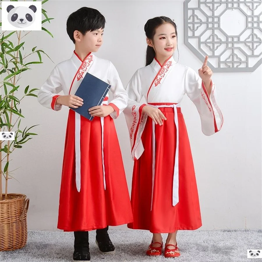 

Новинка, Детские традиционные костюмы Hanfu для мальчиков, летняя одежда в китайском стиле для молодых мастеров, костюм в старинном стиле для мальчиков, классная одежда
