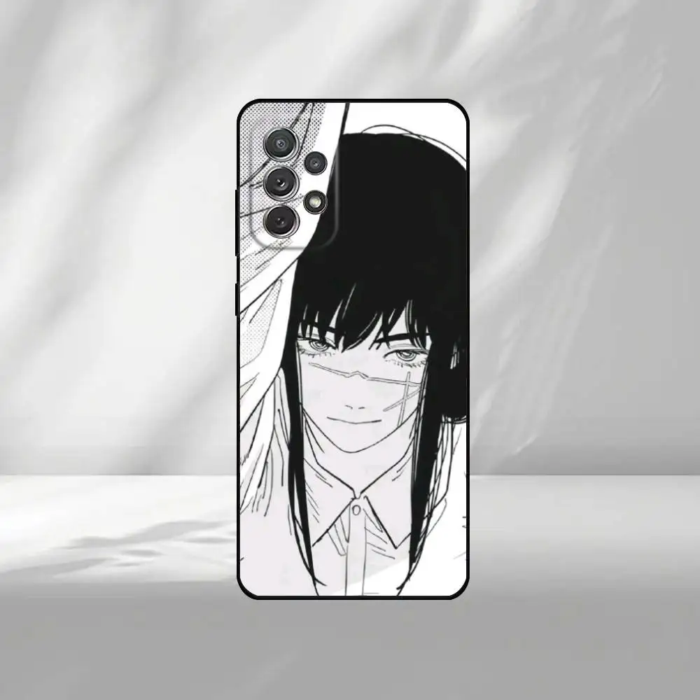 Anime Chainsaw Character Soft Black Phone Case