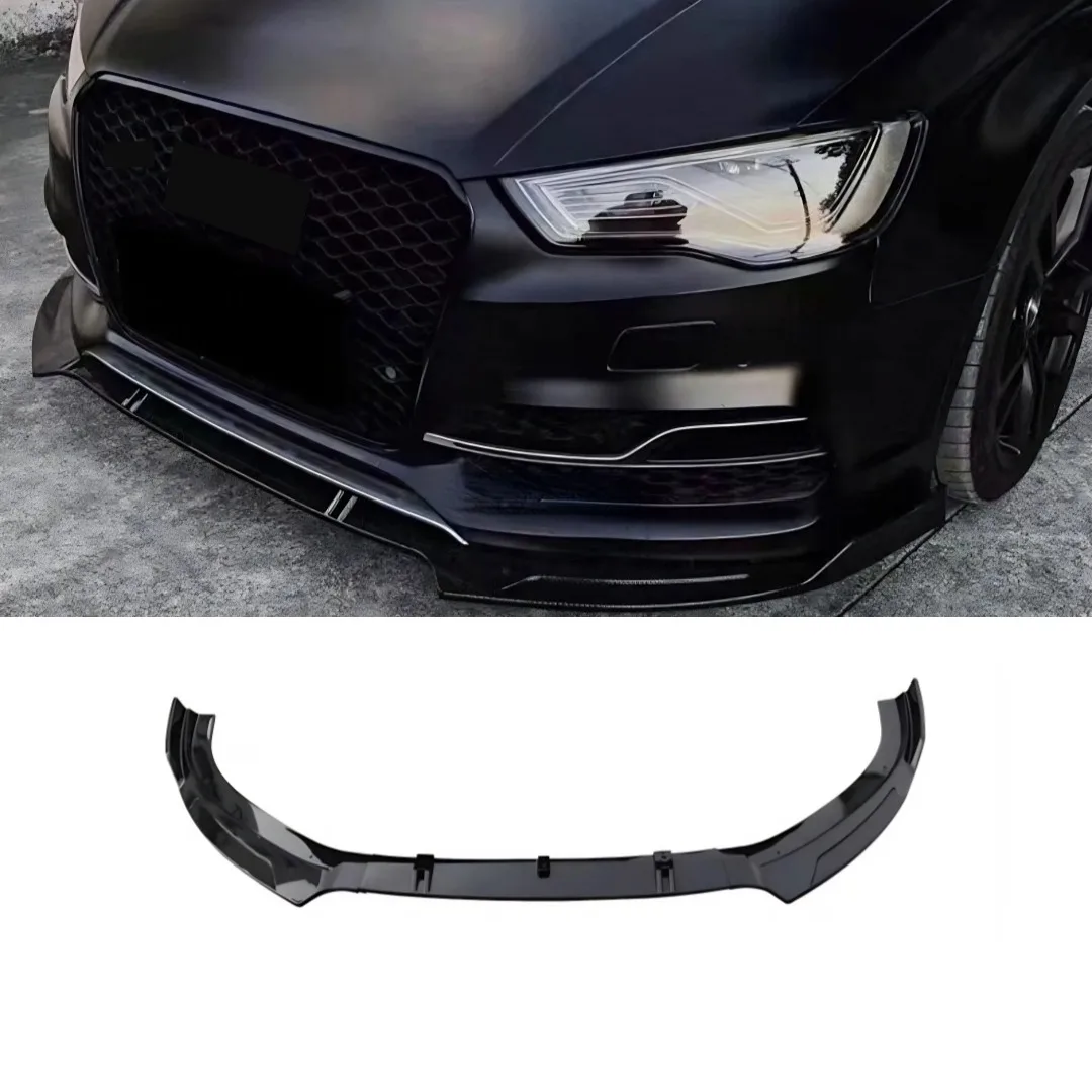 아우디 A3 8V 2014 2015 스포트백 세단용 프론트 범퍼 립 스플리터 커버 턱 스포일러 튜닝 액세서리 에어댐 바디킷 트림