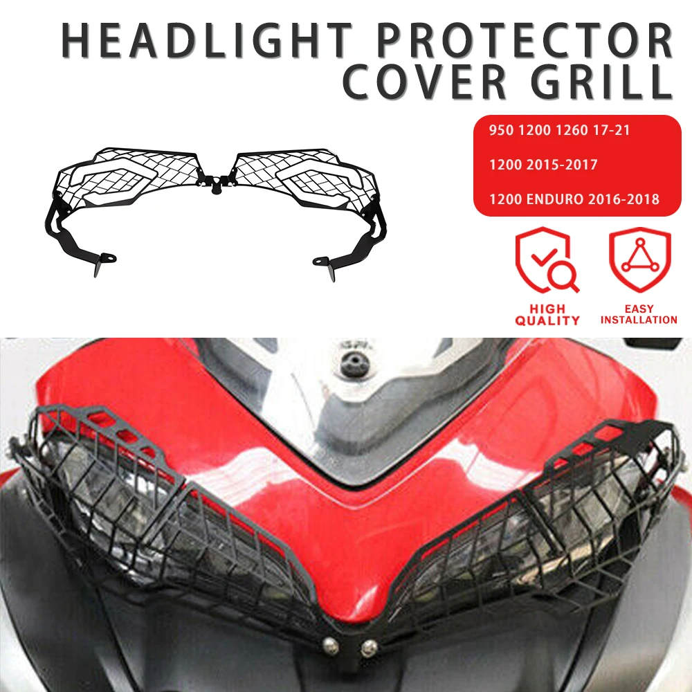 

Motorcycle Headlight Grill Guard Protection Cover Protector For Ducati MULTISTRADA 950 950S 1200 1200S 1260 S GRAND TOUR D AIR