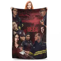9-1-1 - Red Glare Blanket Flannel Super Soft Throw Blankets Sofa Throw Blanket For Couch Bedding Office Throws Bedspread Quilt 1