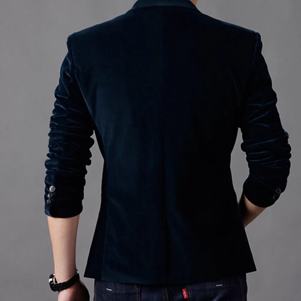Men Blazer Autumn Fashion Classic Busines Coat Slim Fit Men Suit Terno Masculino Blazers
