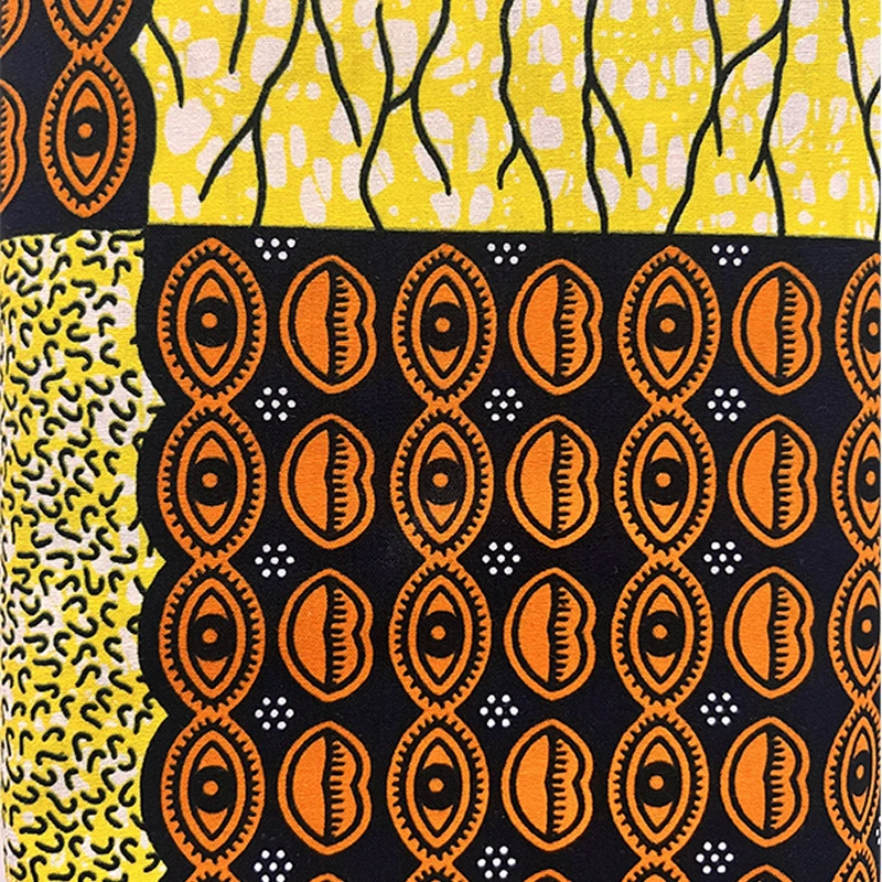 Dutch cotton high quality TisSU 6 yards Ankara African Print Batik Pagne true Wax fabric African wind