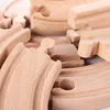 New Wooden Train Track Beech Wooden Train Railway Tracks Accessories Fit for Biro Wood Tracks Educational Toys for Kids Gi 3