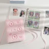 Kawaii Fluffy A5 Binder Photocard Holder Cute Fish Cake Embroidery Photo Cards Storage Book Stationary 5