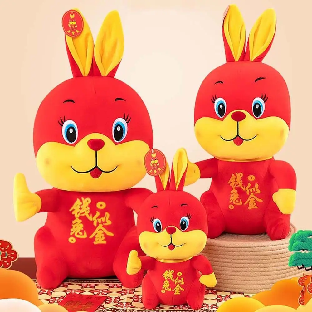 

Costume Chinese Zodiac New Year Tang Suit Year of the Rabbit Rabbit Plush Toy Bunny Plush Doll Mascot Doll Stuffed Toys
