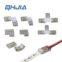 ขั้วต่อคริสตัล LED แบบ SMD 2 3 4 5 ขา แบบไม่ต้องบัดกรี สำหรับต่อสายไฟแถบไฟ LED ขนาด 5/8/10 มม. 6