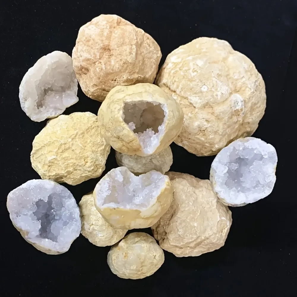 Natural Unopened Agate Geode Raw Crystals Mineral Energy Healing Rough Stones Crystal Cluster Cave Collection Specimen Gift 3