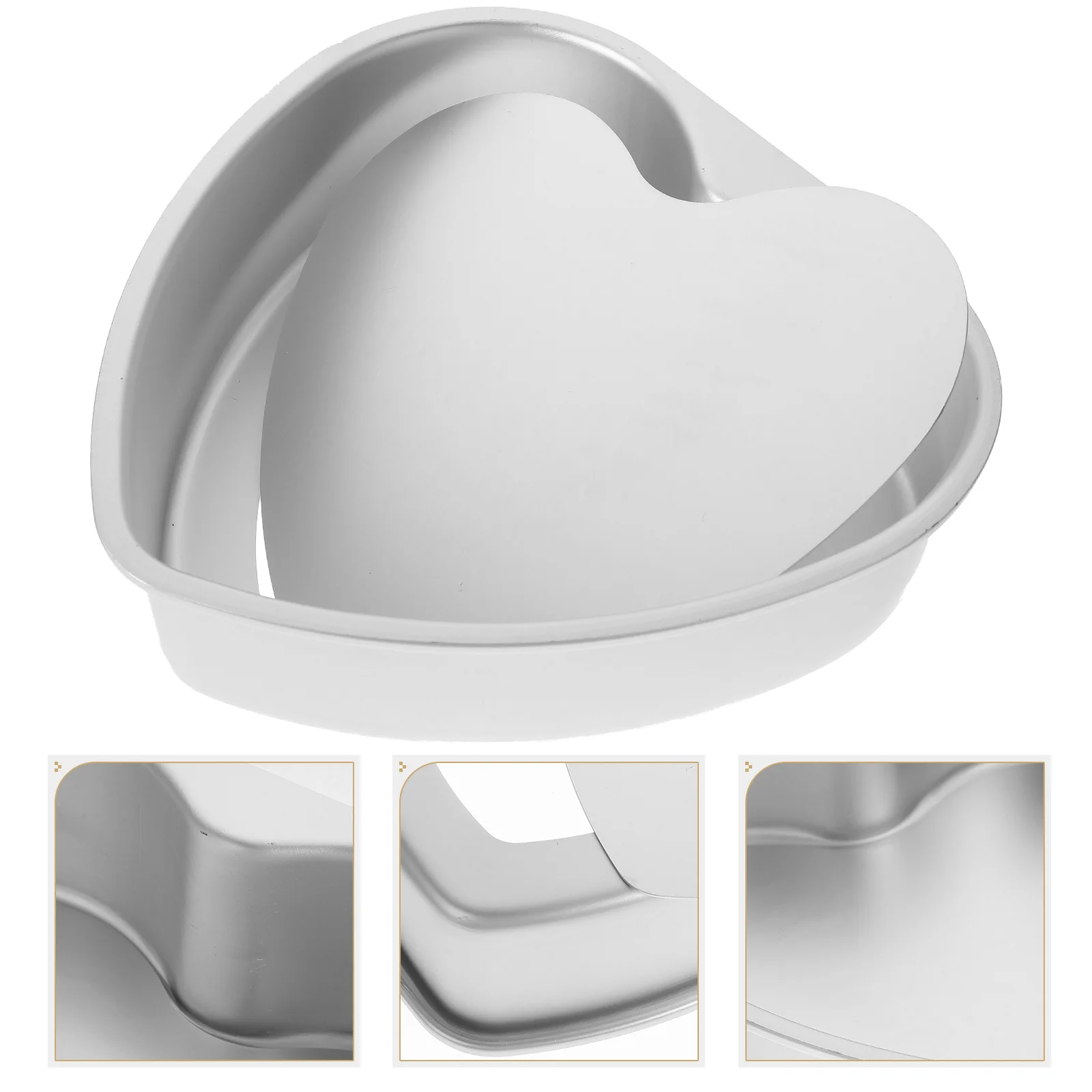 

6/7/8/10inch Aluminum Alloy Cake Molds Heart Shaped Cake Pans Removable Bottom Baking Mould For Muffin Cake Bread Cheese Mousse