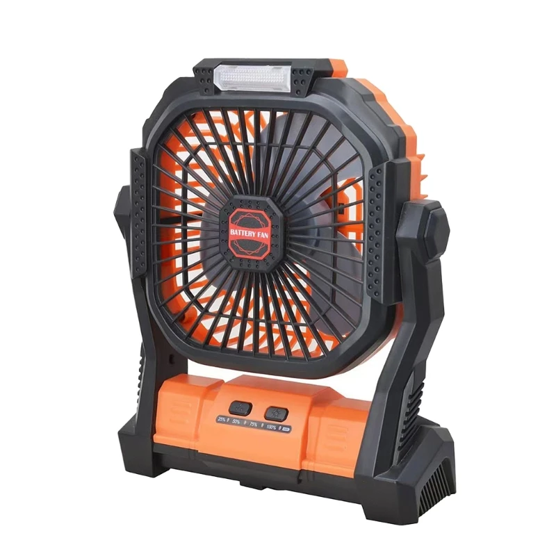 

Adjustable Speed Fan with Light Hanging Fan Portable Tent Fans ABS Material Camping Fan Perfect for Outdoor Adventures