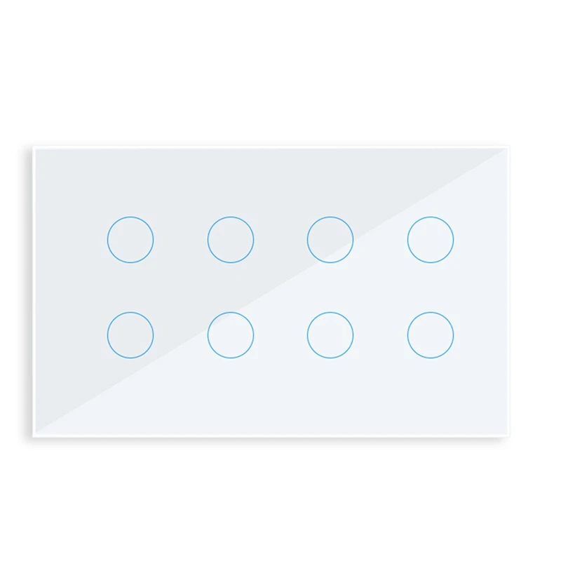 

Умный сенсорный настенный выключатель WIFI, стеклянная панель Tuya Smart Life для Alexa Google Home