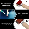40mm Silicone Handwheel, Silicone + Brass Double-ended Seam Roller, 6mm Brass Pressure Wheel, PVC Seam Welding Tool/Welding Tool 6