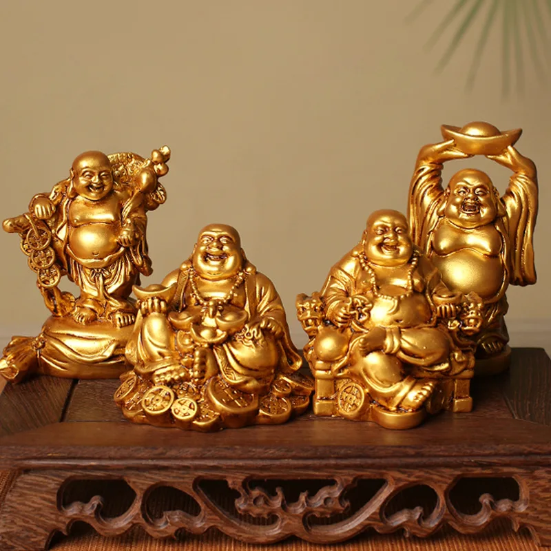 

Статуэтка Будды с пересекающимися границами, украшение для дома, креативный туристический сувенир, золотой слиток, оптовая продажа с фабрики
