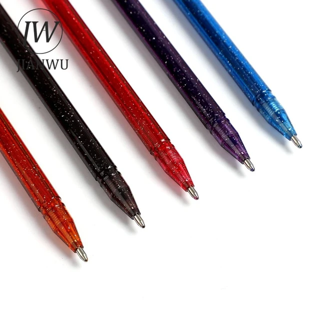 JIANWU 9pcs/set 0.5mm Creative Morandi Color Gel Pen Set Kawaii journal Pen  for Student