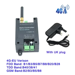 4G LTE SMS Remote Control Switch for Automatic Garage and Gate Openers (4G - EU With UK Plug)
