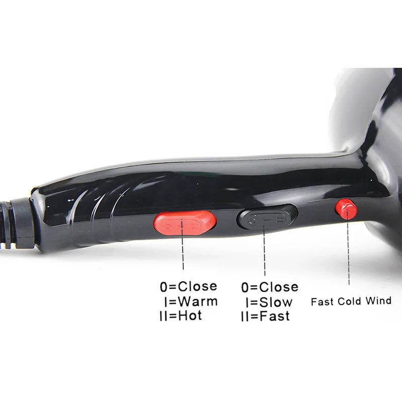 Real 2300W Professional Powerful Hair Dryer Fast Heating Hot And Cold Adjustment Ionic Air Blow Dryer For Hair Salon Use 3