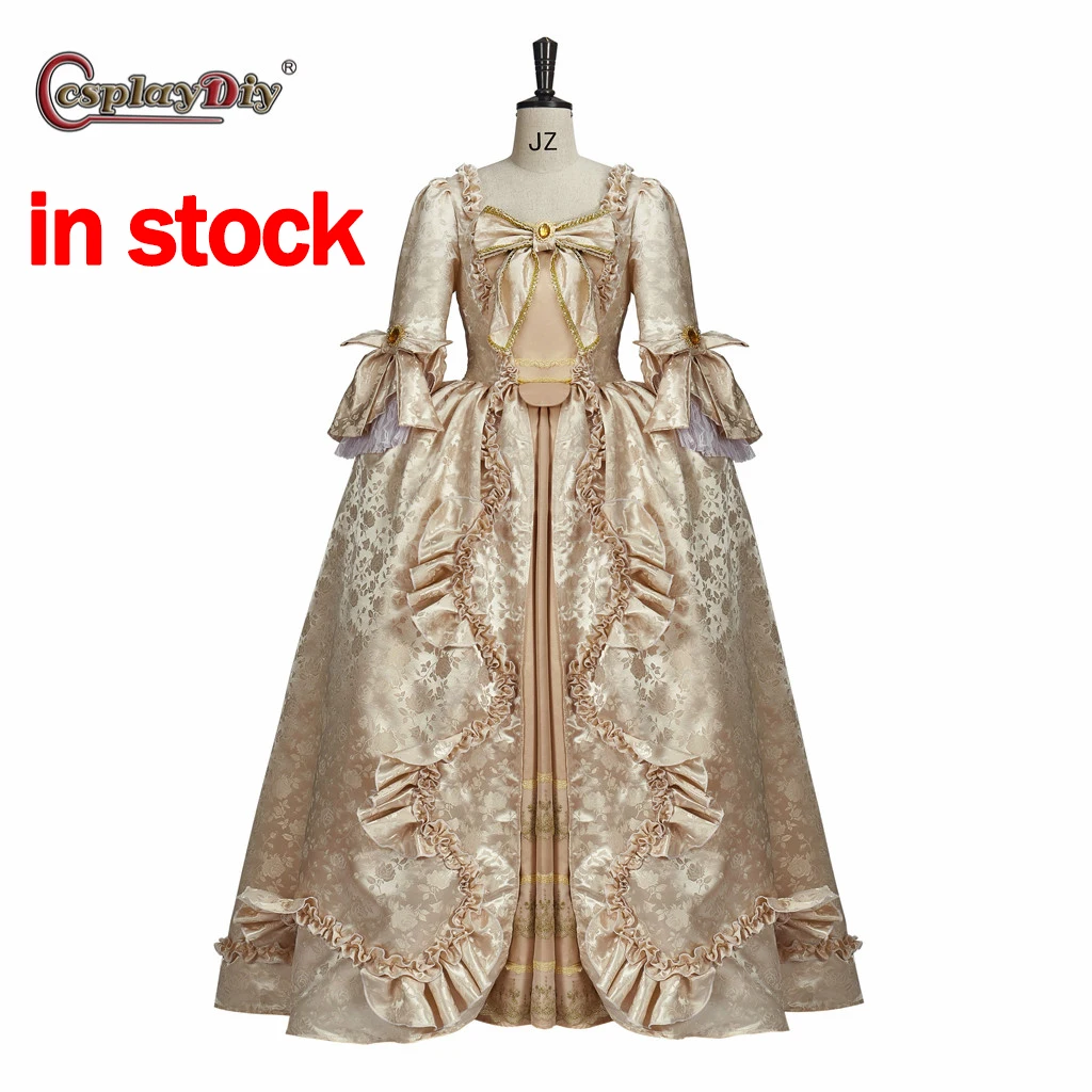 

Cosplaydiy Rococo Dress Princess Cosplay Costume Queen GOWN England Court Party Carnival Dress Women Marie Antoinette noble Suit