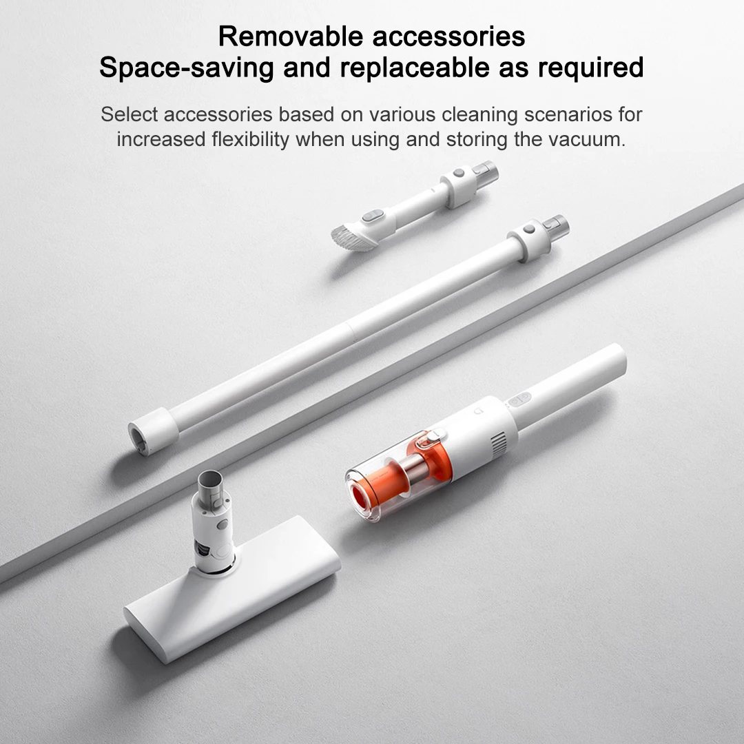 MIJIA Lightweight Vacuum Cleaner 22,000Pa Suction, 2 Cleaning Mode,Washable Accessories,Type-C 40min Run, Chinese Version 6
