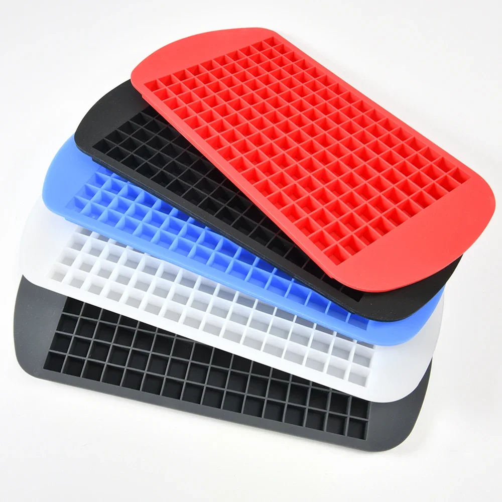 Food Grade 160 Cavity Silicone Bar Cube Tray Mini Cubes Small Square Mold Maker Ice Cube Mold ice mold