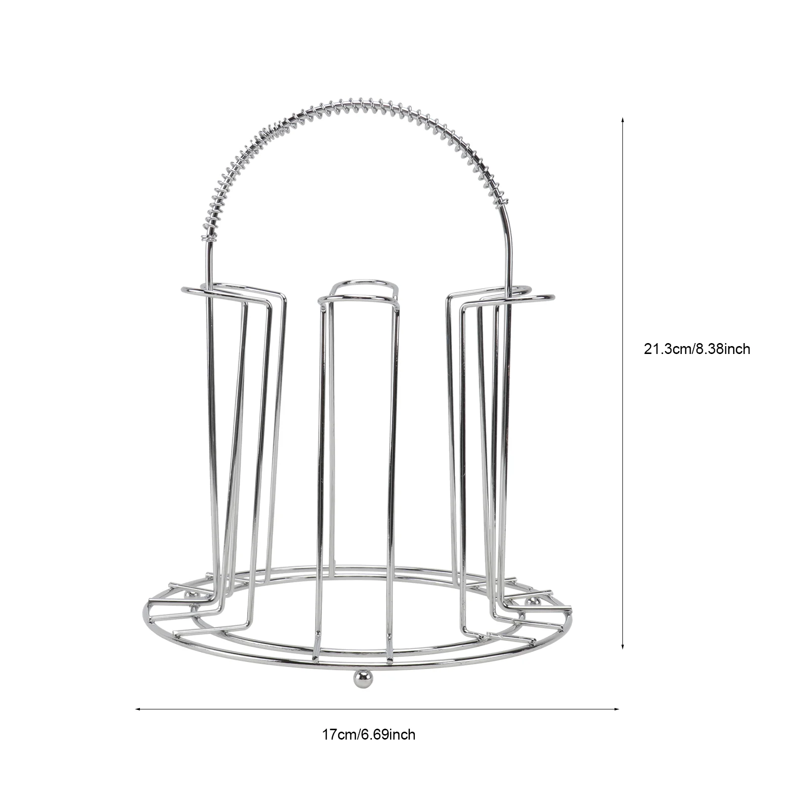 Stainless Steel Glass Cup Rack Drying Shelf Mug Holder Stand Tumbler Organizer Kitchen Supplies Bathroom Fixture
